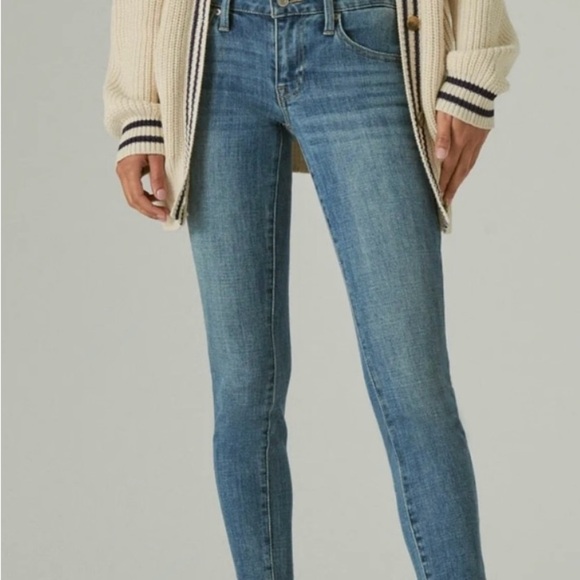 Lucky  Low Rise Lolita Skinny
Blue Skinny Jeans Distressed Style 8/29 - Picture 16 of 16